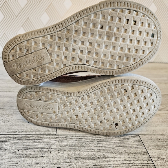 Skechers Twinkle Toes Twinkle Sparks Sequin Flash Toddler Pink Sparkle Size 9 - Picture 7 of 11